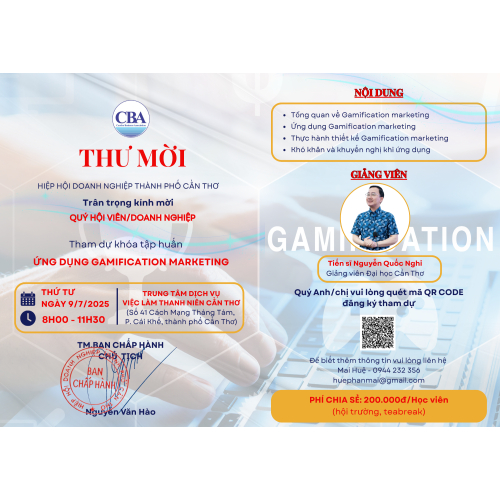 Khóa tập huấn "BỨT PHÁ DOANH SỐ – TĂNG TƯƠNG TÁC cùng Gamification Marketing" ngày 09/07/2025